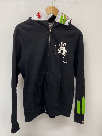 商品画像：Panda Full Zip Hoodie/ジップパーカー/M/コットン/BLK/001ZPK801006M 1