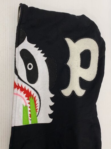 商品画像：Panda Full Zip Hoodie/ジップパーカー/M/コットン/BLK/001ZPK801006M 7