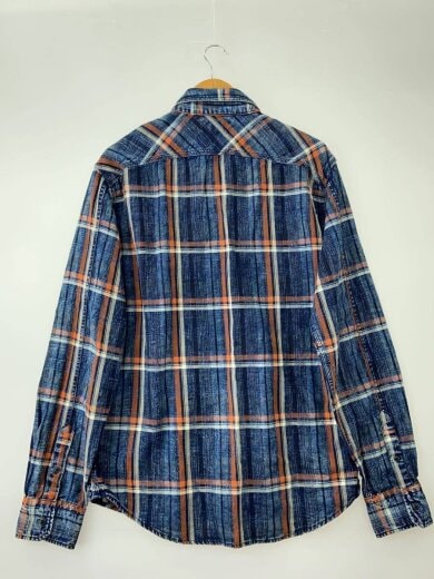 商品画像：長袖シャツ/L/コットン/NVY/チェック/M4033.000.52314// 2