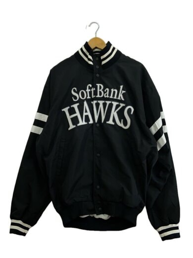 商品画像：スタジャン/O/ポリエステル/BLK/無地/SOFTBANK HAWKS/// 1