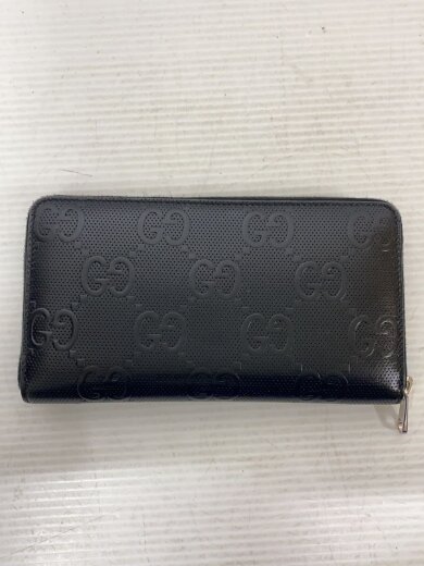 商品画像：GGエンボス ジップアラウンド/長財布/レザー/BLK/レディース/625563 496085 2