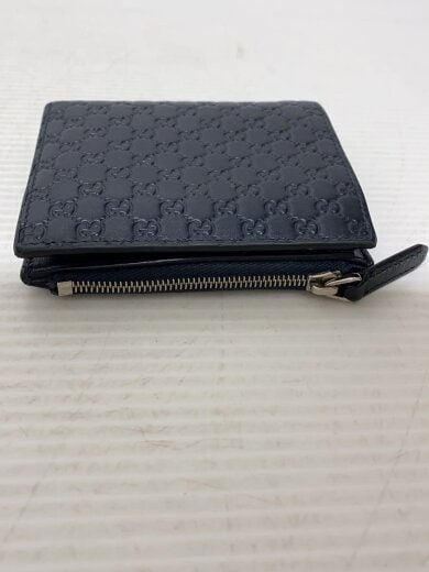 商品画像：2つ折り財布_マイクログッチシマ/レザー/NVY/レディース 6