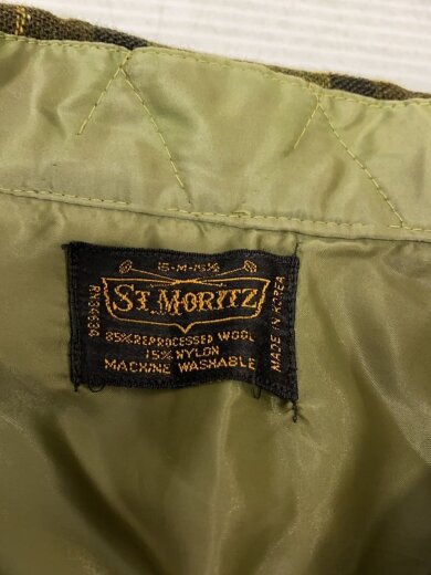 商品画像：60s-70s/ST MORITZ/ボードシャツ/ネルシャツ/M/ウール/GRN/チェック 3