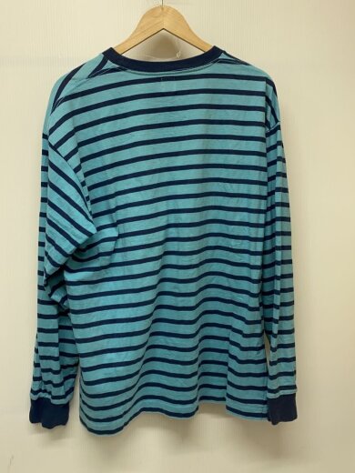 商品画像：長袖Tシャツ/XXL/コットン/BLU/ボーダー 2