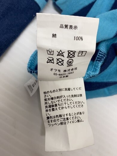 商品画像：長袖Tシャツ/XXL/コットン/BLU/ボーダー 4