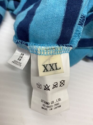 商品画像：長袖Tシャツ/XXL/コットン/BLU/ボーダー 6