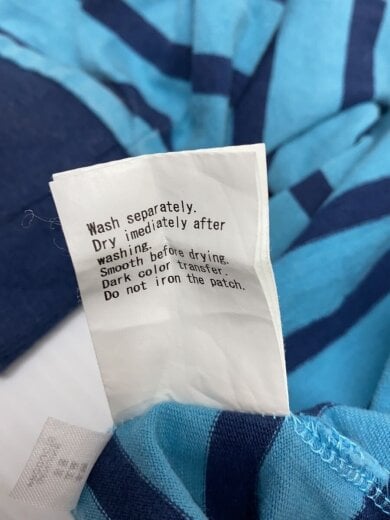 商品画像：長袖Tシャツ/XXL/コットン/BLU/ボーダー 7