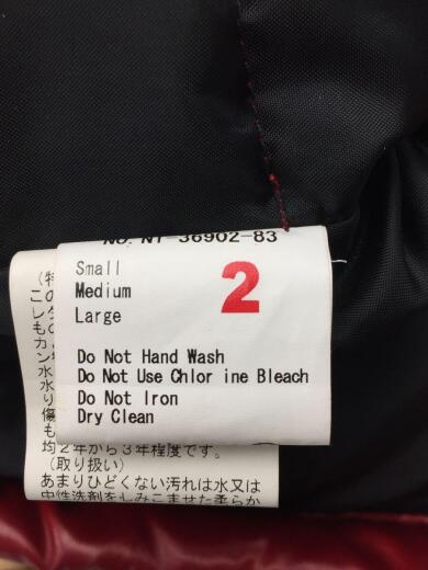 画像：NOYETNT-36902-83/ダウンジャケット/2/ポリエステル/RED/無地4