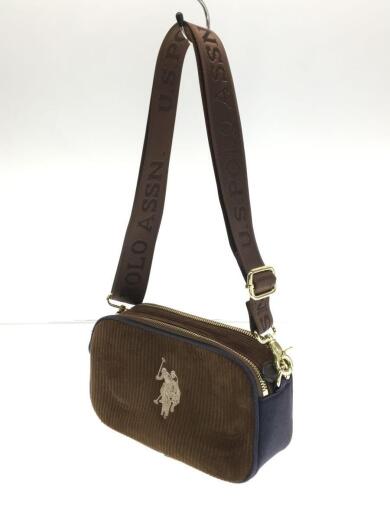 画像：U.S.POLO ASSN.ショルダーバッグ/コーデュロイ/BRW/ユーエスポロ2