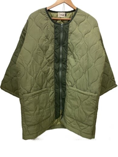 商品画像：73R/キルティングジャケット/L/ナイロン/KHK/無地/7321-HANJK01 1