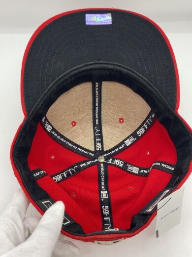 商品画像：キャップ/7 3/4/ポリエステル/RED/メンズ 4