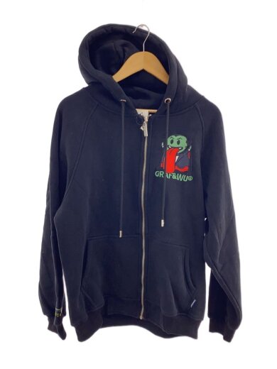 商品画像：GRAF&WU/ジップパーカー/L/コットン/BLK/無地 1