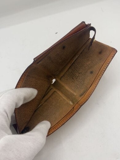 商品画像：2つ折り財布/レザー/BRW/無地/メンズ 5