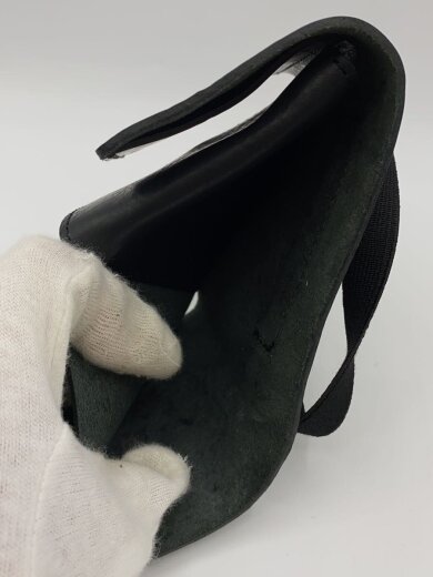 商品画像：3つ折り財布/レザー/BLK/メンズ 5