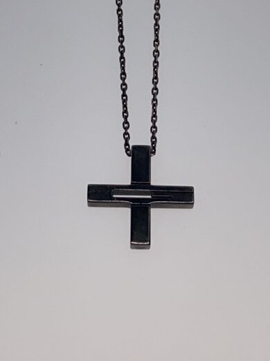 商品画像：ネックレス/SV925/トップ有/メンズ/クロス カットアウトG 5
