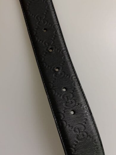 商品画像：ベルト/レザー/BLK/メンズ/411924 4