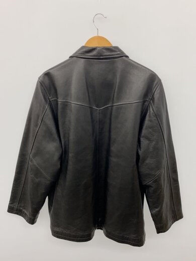 商品画像：レザージャケット・ブルゾン/L/牛革/BLK/東欧商会 2