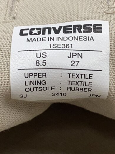 商品画像：ローカットスニーカー/27cm/GRY/1SE361 5