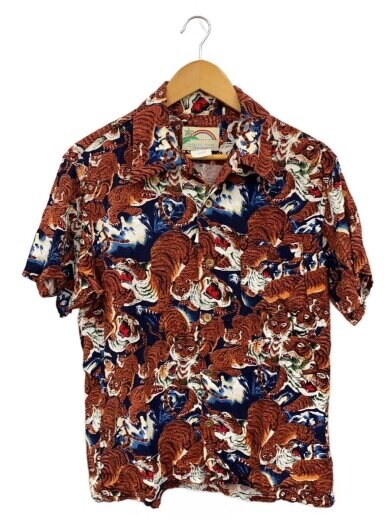 商品画像：虎/アロハシャツ/M/レーヨン/総柄 1