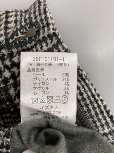 商品画像：ボトム/M/ウール/GRY/チェック/28PT01T01-1 4