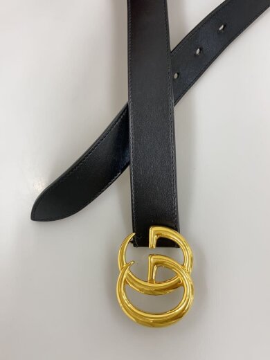 商品画像：ベルト/レザー/BLK/無地/メンズ 2