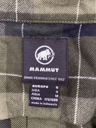 商品画像：長袖シャツ/M/コットン/GRN/チェック/1015-01481 3