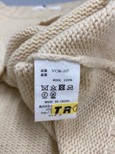 商品画像：ニット・セーター(厚手)/FREE/ウール/BEG/VCK-217 4