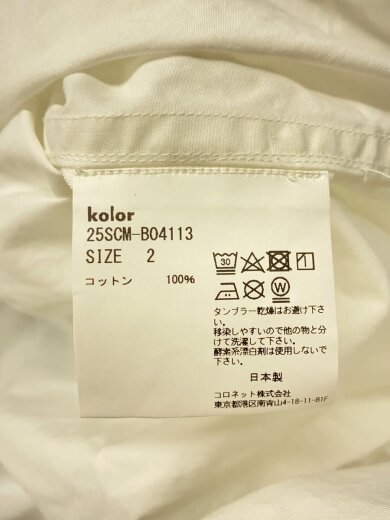 商品画像：長袖プルオーバーシャツ/2/コットン/WHT/25SCM-B04113 4