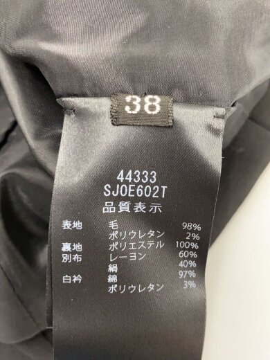 商品画像：ジャケット/38/ウール/BLK/44333// 4