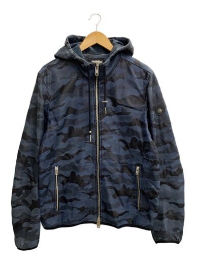 商品画像：ジップパーカー/XL/羊革/NVY/カモフラ// 1