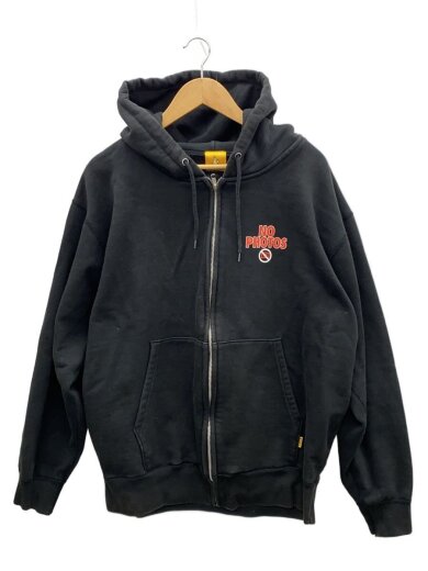 商品画像：ジップパーカー/XL/コットン/BLK 1