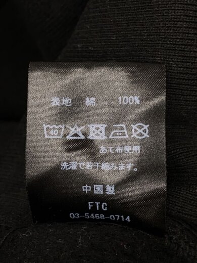 商品画像：FTC SCRIPT LOGO PULLOVER HOODY/パーカー/L/コットン/BLK/FTC025AWSW02// 5