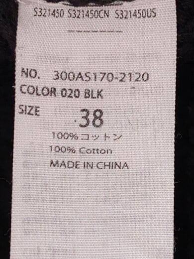 商品画像：ニット・セーター(厚手)/38/コットン/BLK// 5