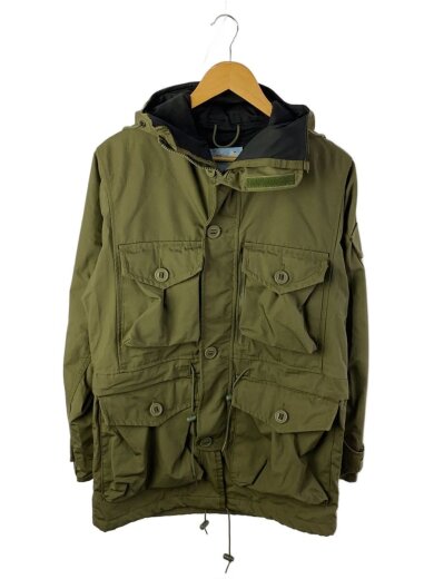 ミリタリージャケット/M/コットン/KHK/無地/15AW