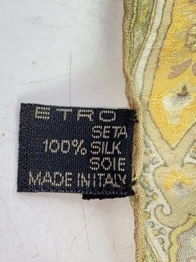 商品画像：ストール/シルク/YLW/総柄/レディース 2