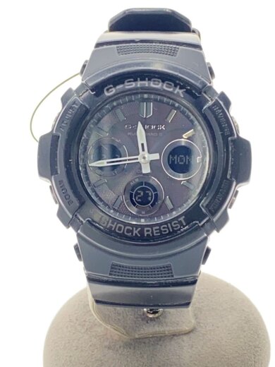 商品画像：G-SHOCK/クォーツ腕時計/デジアナ/ラバー/BLK/BLK/SS/awg-m100b 1
