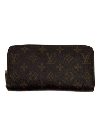 商品画像：1)ジッピー・ウォレット_モノグラム・キャンバス/PVC/BRW/メンズ 1