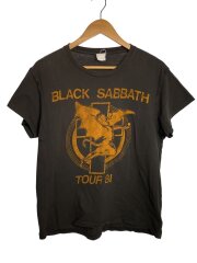 Tシャツ/S/コットン/BLK/プリント