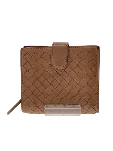 商品画像：2つ折り財布/レザー/BRW/無地/レディース/P00117199Q 1