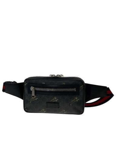 商品画像：ウエストバッグ/--/BLK/総柄/474293/GGプリームタイガーボディバック 1