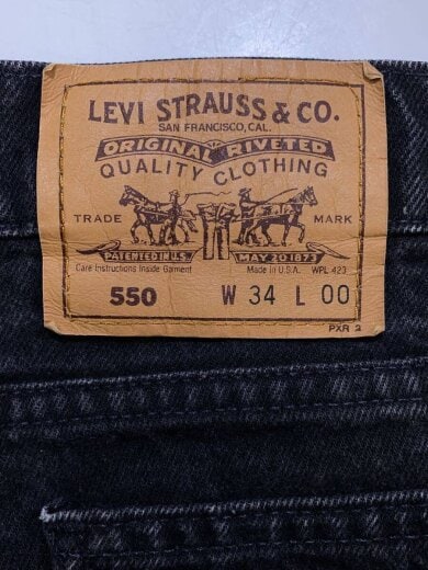 商品画像：ショートパンツ/34/デニム/BLK/無地 4