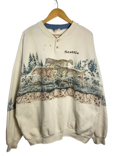 商品画像：スウェット/XXL/コットン/WHT/プリント 1