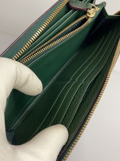 商品画像：バルコス/長財布/レザー/グリーン/レディース 6