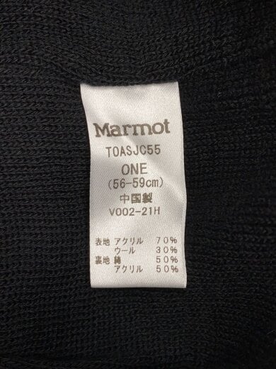 商品画像：マーモット/ニットキャップ/FREE/アクリル/ブラック/無地/メンズ/TOASJC55 4