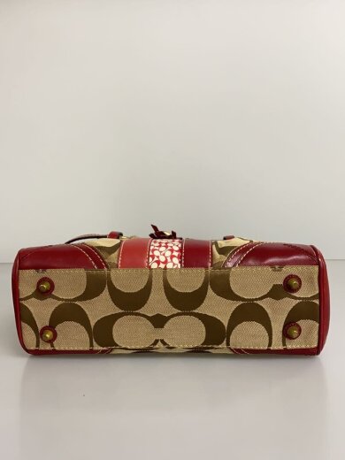 商品画像：ハンドバッグ/コットン/RED/総柄/10544 4