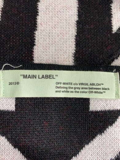 商品画像：マフラー/アクリル/BLK/総柄/メンズ 2