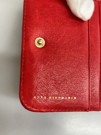 商品画像：2つ折り財布/レザー/RED/総柄/レディース 3