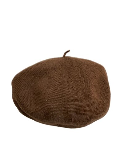 商品画像：ベレー帽/--/コットン/BRW/無地/レディース/LY-007 1