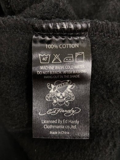 商品画像：ジップパーカー/M/コットン/BLK 4