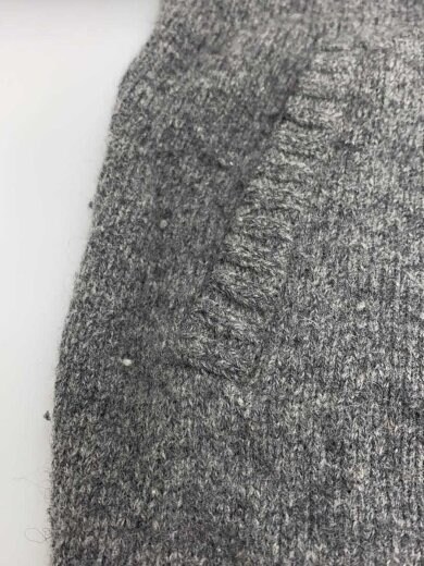 商品画像：ニット・セーター(厚手)/L/ウール/GRY/無地/JD2015 8